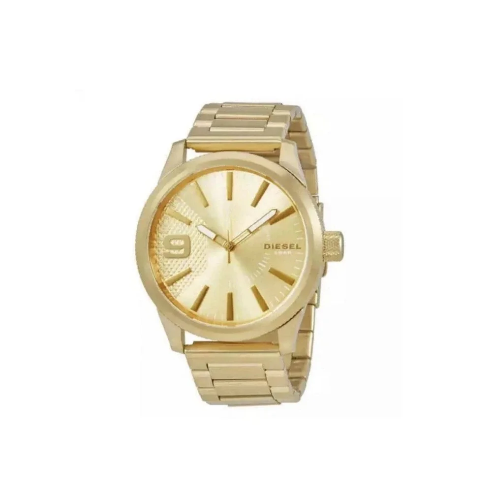 Diesel Men's Rasp Gold-Tone Stainless Steel Bracelet Watch 46x53mm
